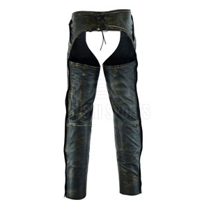 Chaps en cuir pleine fleur élégants, fabrication haut de gamme, offrant confort et durabilité fiables - Product Image 2