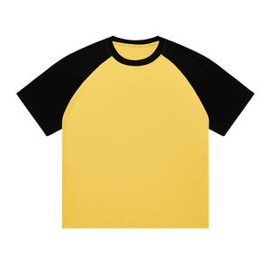 T-shirt Raglan Coupe Décontractée – Vêtement Tendance Confortable – T-shirt Raglan Coupe Classique en Coton Doux – Vêtements de Sport – T-shirt Raglan OEM - Product Image 1