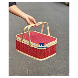 ตะกร้าไม้ไผ่สำหรับจัดเก็บของในบ้านดีไซน์ทันสมัยจากผู้ผลิตเวียดนามที่เชื่อถือได้ - Product Image 1