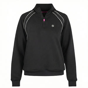 Veste de sport en polaire personnalisable en gros, col montant zippé, pull d'échauffement athlétique, impression de logo personnalisé, vestes de sport - Product Image 4