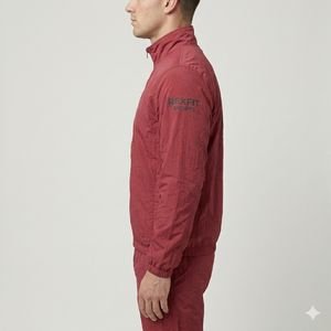 ผู้ผลิตชุดวินด์เบรกเกอร์แบบปรับแต่งได้สำหรับผู้ชาย ชุดวอร์มแบบมีซิปสองชิ้น ระบายอากาศได้ดี สะท้อนแสง เหมาะสำหรับวิ่งออกกำลังกาย ทำจากไนลอน สำหรับฤดูหนาว - Product Image 4