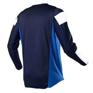 Jersey transpirable para motocross con cuello en V y paneles de malla para motociclistas de motocross, jersey ligero para motocross - Product Image 3