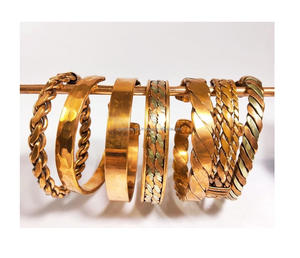 Pulsera DE TENIS artística de cobre en negrita para mujer, alivio de la artritis y accesorio de moda curativo terapéutico - Product Image 4