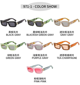 Trendy Brand Luxury Designer <b>Square</b> Thick Frames Candy Colors Sun Glasses Fashion Retro Big Women <b>Sunglasses</b> 2025 Custom Logo - Product Image 4