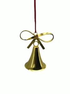 Ornement de cloche suspendu en acier inoxydable, forme classique, découpé au laser, haute qualité, fabriqué à la machine, décoration de sapin de Noël pour les fêtes - Product Image 6