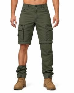 Men's Convertible <b>Cargo</b> <b>Pants</b> Multi Pocket Outdoor Hiking <b>Work</b> Trousers Detachable Zip Off Legs Utility <b>Pants</b> - Product Image 1