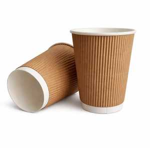 Biodegradable Corrugated Disposable <b>Paper</b> Cup in Bulk From India with Custom Logo for High-Volume Tea Coffee Service Party Use - Product Image 4