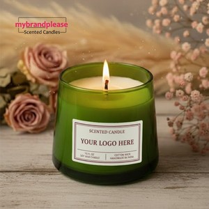 Premium Scented <b>Candles</b> Luxury Glass Jar Wax <b>Candles</b> for Home Decor Spa Hotel <b>Bulk</b> Wholesale Export Manufacturer - Product Image 2