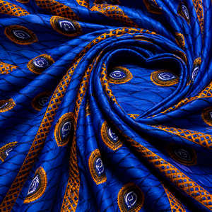 Tela de Algodón con Estampado Africano de Alta Calidad y Ecológica, Textil Ankara, Tela con Estampado Batik para Vestidos de Mujer y Hombre, Bolsos y Manualidades - Product Image 1