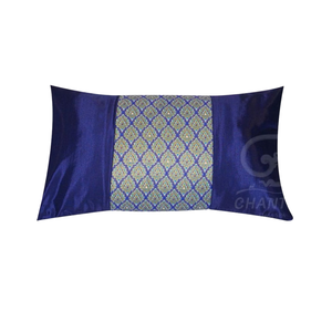 Thai Traditional Pattern Decorative Lumbar <b>Pillow</b> – 12 × 19 Inches - Product Image 4