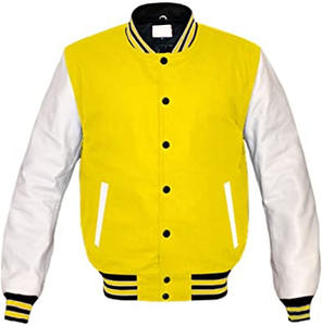 Chaquetas Universitarias de Lona de Poliéster y Algodón de Alta Calidad, Estilo Moderno, Chaqueta Bomber de Béisbol con Capucha, Bordado Personalizado en la Parte Delantera - Product Image 1