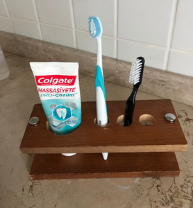 Modern Design Solid Wooden <b>Toothbrush</b> <b>Holder</b> Eco Friendly Sustainable Wood <b>Toothbrush</b> Stand High Quality For Bathroom Sets - Product Image 4