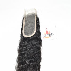 Cabello Humano Virgen Indio 2*6 con Cierre, Doble Trama, Sin Procesar, Color Natural Negro, Venta al por Mayor - Product Image 1