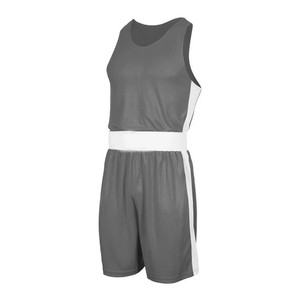 Tenue de boxe et de kickboxing de qualité supérieure, séchage rapide, couleur grise, ensemble veste et short avec design et taille personnalisés - Product Image 1