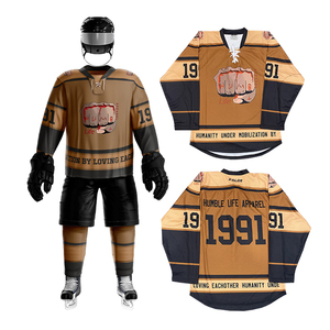 Ice Hockey Jersey Polyester Uniform Wholesale OEM Manufacturer Custom Logo Embroidery Premium Sportswear Clothing Exporter - Product Image 2