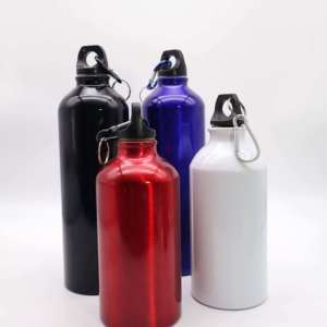 Bouteille en aluminium pur à 99,7 %, design personnalisé, réutilisable, haute qualité, pour le sport et les activités de plein air, avec bouchon à vis sécurisé, écologique. - Product Image 6