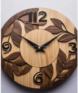 Modern Creative 12 Inch Wooden Luminous Wall <b>Clock</b> for Home Decoration Mdf Luminous - Product Image 6