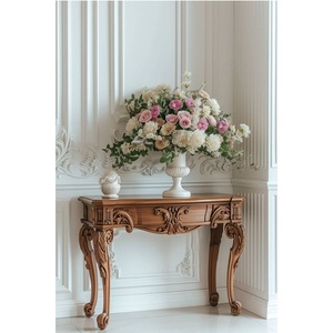 Mesa Consola de Madera Resistente, Mueble de Alta Durabilidad para Sala de Estar, Entrada, Pasillo, Oficina, Hotel, Restaurante, Mesa Decorativa Comercial - Product Image 6