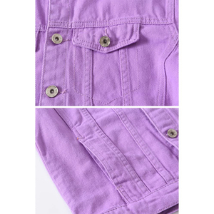 Sustainable Mens Denim Jacket 100%Cotton Fabric Eco Friendly Long Sleeve Jean Coat Soft Breathable Casual Outerwear Mens Wear - Product Image 5
