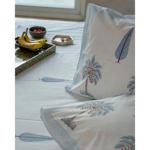 Couvre-lit en coton blanc imprimé à la main, fait main, matelassé, ensemble de literie décoratif toutes saisons, prix de gros - Product Image 5