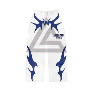 Ensemble de survêtement unisexe respirant à capuche imprimé par transfert thermique, effet délavé, coupe évasée, avec cagoule intégrée - Product Image 3