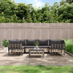 Ensemble de salon de jardin anthracite - Product Image 1