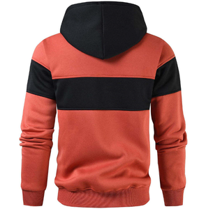 Winter <b>Men's</b> Hooded Sweatshirt Casual Sports Color Block Zipper Hoodie <b>Men</b> - Product Image 3