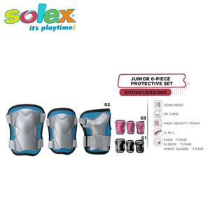 Almohadillas de seguridad ajustables para niños, conjunto de protectores para deportes de acción - Product Image 4