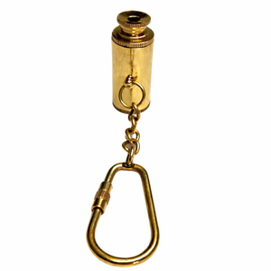 Vintage Brass Telescope Key Chain <b>Mini</b> Nautical Spyglass <b>Keyring</b> Antique Maritime Collectible Gift Accessory - Product Image 2