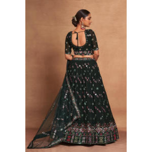 Bordado con cuentas listo para usar Lehenga Choli con Dupatta de Fabzonefabindia - Product Image 6