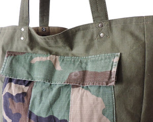 Navrit Creation Eco Friendly High Quality Fashion Cotton <b>Canvas</b> <b>Tote</b> Bag Custom Printed Logos Silk-screen Printed Camouflage - Product Image 5