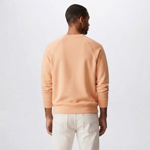 Tendance du moment : Sweat-shirt ras du cou pour homme en molleton léger, coupe droite, manches longues, style minimaliste et décontracté pour le quotidien - Product Image 6
