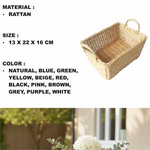 Cesta de Almacenamiento Rectangular Artesanal - Product Image 2