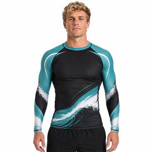 Durable Performance Clothing With Comfortable <b>Compression</b> Fit Rash Guard For Water Sports Rash Guard - Product Image 1