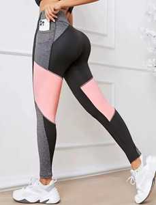Leggings noirs taille haute, longueur intégrale, tricotés, décontractés, extensibles, respirants, écologiques, légers, pantalons de yoga pour femmes - Product Image 3