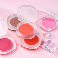 Fard à joues crème 10 couleurs, minéral, waterproof, végétalien, haute pigmentation, application facile, fini naturel, pour peaux claires, marque privée
