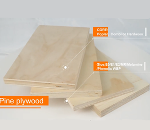Contreplaqué de pin E0 écologique 4x8 pieds, modèle 9-12-15-18mm, résistant à l'eau, fabriqué au Vietnam, pour meubles de chambre et de salon (vente en gros, ODM) - Product Image 2