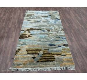 Tapis en laine anciens noués à la main, ensembles de tapis tissés abstraits pour la prière, pour salons et chambres, tapis élégants - Product Image 1