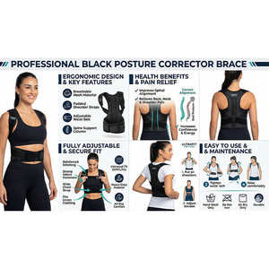 Ceinture d'entraînement ajustable et personnalisable de haute qualité pour la correction de la posture dorsale et l'ouverture des épaules - Product Image 4