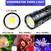 OCSHARK D10 10000 Lumens Lampe vidéo sous-marine 150m Étanche avec charge Type-C Lampe torche professionnelle pour sports sous-marins