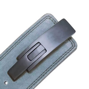 Support de poignet en cuir bleu réglable avec fermeture auto-agrippante pour la musculation et l'entraînement de force, protège-paume unisexe - Product Image 3