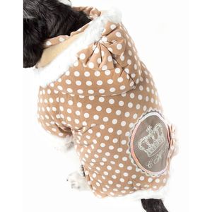 Felpa con Cappuccio per Animali Domestici con Fiocco a Pois, Abbigliamento Elegante per Animali - Product Image 3