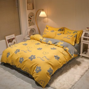Parures de couette unies en coton 100% avec garnissage matelassé, taille Queen, toutes saisons - Product Image 5