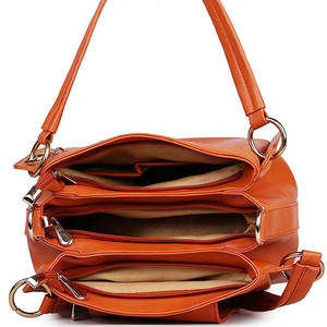 Bolso de Mano de Cuero PU de Gran Capacidad para Mujer, Bolso de Hombro con Forro de PVC, Servicio OEM, Logotipo Personalizado, Cuero Puro de Primera Calidad, Venta al Por Mayor - Product Image 5