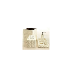 Handcrafted Bone Inlay <b>Bathroom</b> <b>Accessory</b> <b>Set</b> Luxury Handmade Washroom Decor - Product Image 3
