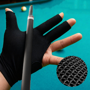 Guantes de billar de tres dedos, ligeros, transpirables, de secado rápido, antideslizantes, de poliéster, fáciles de usar. - Product Image 3