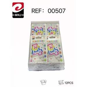 VELA Bougies d'Anniversaire Colorées en Forme de Chiffres - Product Image 6