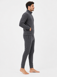 <b>Slim</b> <b>fit</b> fleece suit is a premium quality stylish tracksuit for men featuring soft breathable fabric and modern athletic design - Product Image 3