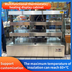 Réchauffeur commercial à 3 niveaux de 1.5m 50-70 °C pour produits de rôtisserie Aliments préemballés Étagères fixes Capacité de 120kg - Product Image 2