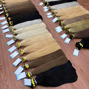 Extensions de cheveux humains vietnamiens Extensions de cheveux en vrac de meilleure qualité Super Double Drawn Natural Straight prêt à expédier - Product Image 1